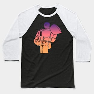 Copy of Knight Paladin (Flaming Dawn): A Fantasy Design Baseball T-Shirt